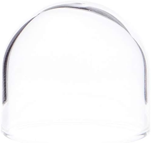 Миниатюрен Стъклен дисплей Plymor с размери 1 х 1 инч, с дребничка стъклен купол TINY дамска шапка клош (без причина)