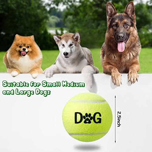 40 Опаковки топки за Тенис за Кучета в насипно състояние, 2.5 Инча, Лесно Ловящиеся Тенис Топки за домашни любимци