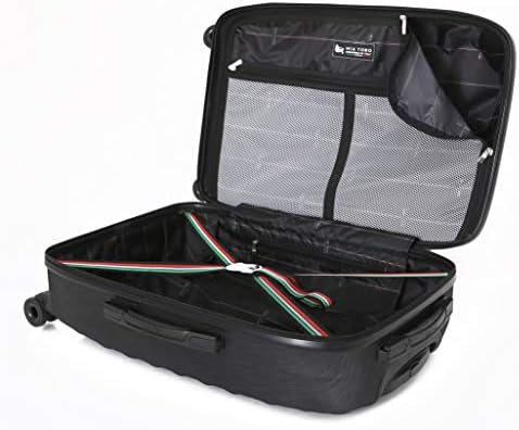 Mia Toro, Италия, ръчния багаж, с тежки Странични Спиннером от Кроко, Черен, Един размер
