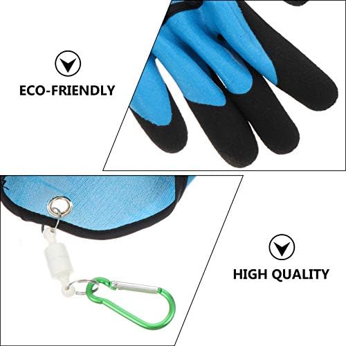 Ръкавици за риболов Hemoton с магнит, професионални ръкавици за улов на риба, устойчиви на гумата, пробиване, с