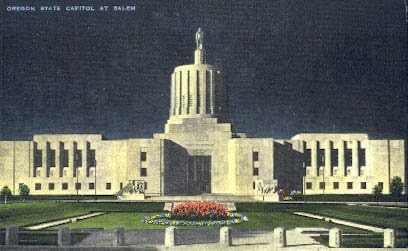 Пощенска картичка от Салема, щата Орегон