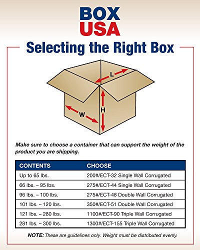 BOX САЩ 10 X Сверхпрочных Кашони от велпапе с двойни стени, 24 L x 24 W x 10 H, Изработка, Доставка, Опаковане и