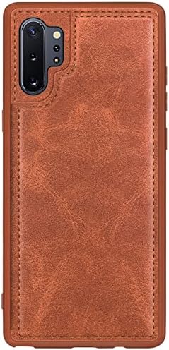 SUANPOT【RFID Заключване за Samsung Galaxy Note 10 Плюс Чанта-портфейл със собственик на кредитната карта, калъф-награда