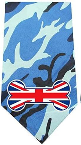 Mirage Стоки за домашни любимци 511-29 BLC Великобритания Костен Флаг Екран Синя Кърпа С Камуфляжным Принтом