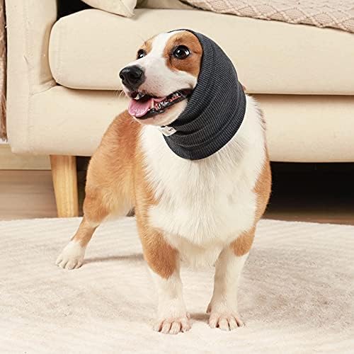 Куче шапчица за затопляне на шията и на ушите на кучета, Слушалки за кучета за комфорт, Помага за успокояване на