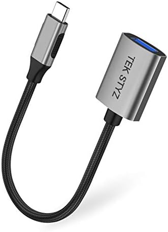 Адаптер Tek Styz USB-C USB 3.0 е обратно Съвместим с вашия конвертером Realme Narzo 50 OTG Type-C/PD Male USB 3.0
