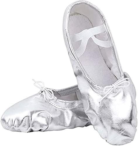 MSMAX/ Балетные Танцови Обувки за момичета, Слипоны на Джаз Балетках за Вечерни изяви
