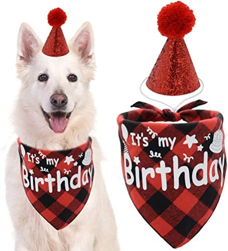 Шал-Кърпа за рождения Ден на Кучето с Хубава Шапка-Побрякушкой, Вечерни Аксесоари за Домашни Любимци, за Момичета
