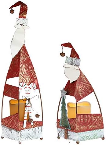 MorTime Коледно Led Лампа-Свещ, за Празнични партита, Интериор на Дома на Масата, Коледна Украса (Шапка)