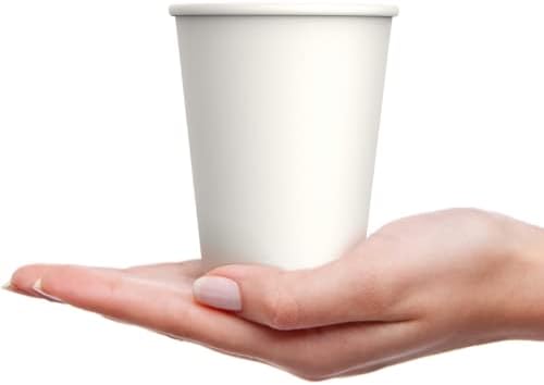 50 Опаковки, картонени чаши Кафе на 8 унции – за Еднократна употреба кафени чаши – Празнични Чаши за студена и топла