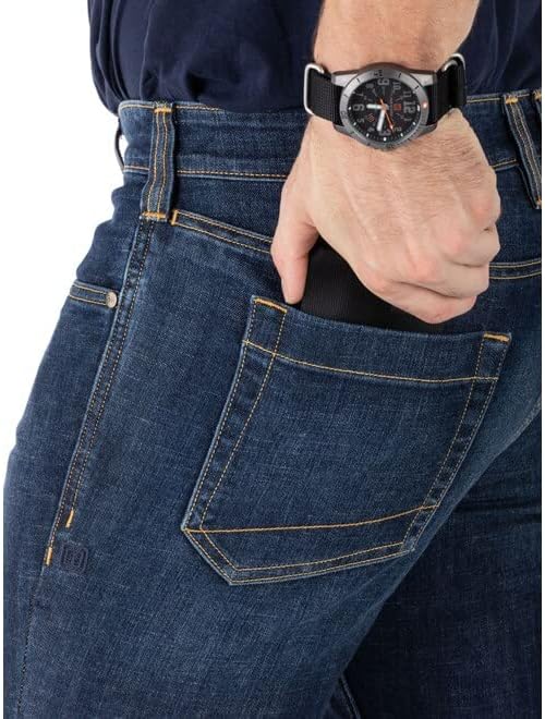 5.11 Мъжки тактически панталони Defender-Flex Jean Slim Fit, стил 74465,
