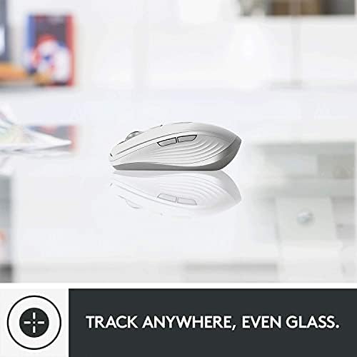 Logitech Anywhere MX 3 за Mac Компактна мишка, Безжична, Удобна, С Бърза превъртане, За всяка повърхност, 4000 dpi,