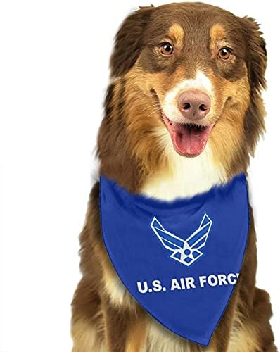Военният Флаг на военновъздушните сили Кърпа За Кучета, Кърпи За Кучета Триъгълни Престилки Шал Аксесоари за Малки,