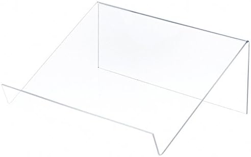Прозрачна Акрилна поставка за книжни витрини Plymor Леко повишени с выступом 1,5 инча, 12 W x 9Г x 4,5В