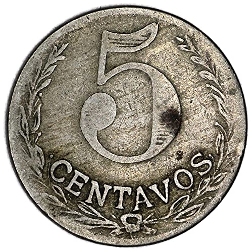 Колумбийската Лепрозорий 1921 г. Сеченето на 5 centavos Добра