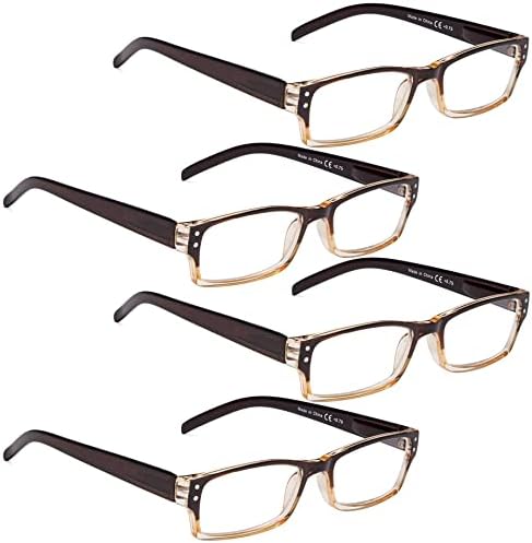 LUR 3 опаковки очила за четене в полукръгла рамка + 4 опаковки класически очила за четене (само 7 двойки ридеров