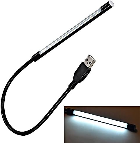JKLcom USB led лампа 10 led Сензорен USB лампа с Регулируем сензорен датчик Gooseneck USB Led Лампа за четене за