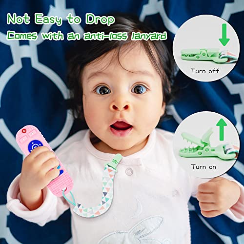 Детски Играчки за никнене на млечни зъби, 2 опаковки Успокояващ Ръчно Зърната-Прорезывателя за бебета 0-6 месеца,