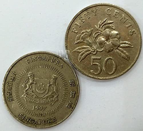 Сингапур монети от Второто издание на Монети, Пощенски щит 5 Ъглови Петдесет Приказни 50 броя Мед Никел Сингапур