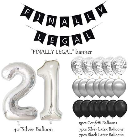 Украса Haimimall на 21-ия рожден ден за Нея и за Него, най-Накрая Правни украса на 21-ия ден от раждането, включително и най-Накрая, Правна Банер, най-Накрая на 21 Пояс, Сребри?