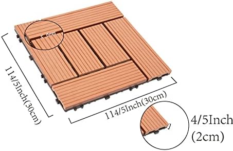 дървени и Пластмасови алуминиеви композитни панели за облицовка на вътрешен двор famobay (12 x 12, 6 бр, Тухла-Червена