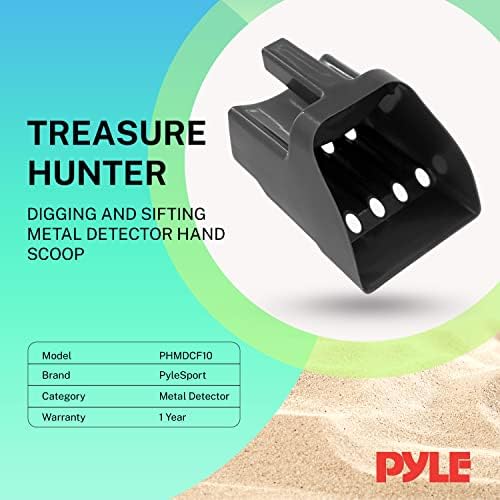 Преносим лъжичка за търсене на съкровища и пресяване на пясък Pyle Хънтър, здрава пластмасова конструкция и използване