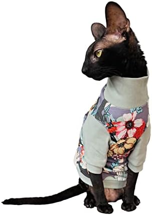 Пролетно камуфляжная поло Kotomoda за бесшерстной котка-Сфинкс (Средно)