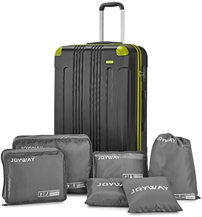Комплекти за багаж Joyway от 10 теми, Куфар с ABS покритие и Въртящи се Колела, Комплекти за багаж с TSA заключване