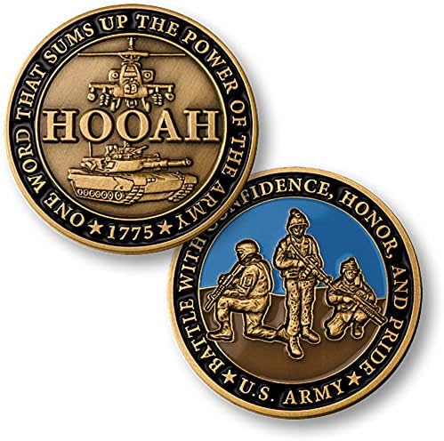 Монета на Повикване Армията на САЩ Hooah Challenge