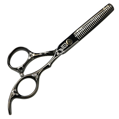 Професионални ножици за коса от черен титан FOMALHAUT, 5,5-инчов японски ножици за коса от стомана 440C, фризьорски