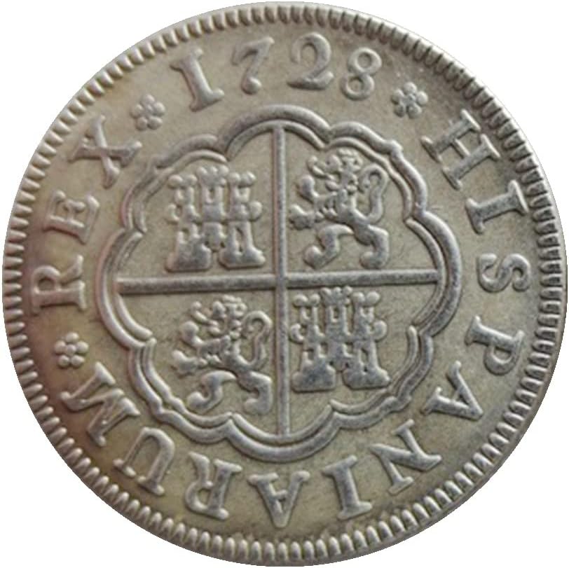 Испански Сребърен долар стойност на 1 рубла 1727, 1728, 1738 г., Чуждестранните Копие на Възпоменателни монети