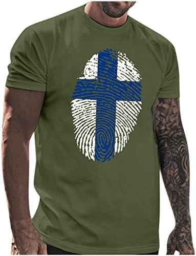 XXBR Мъжки солдатские Тениски с къс ръкав, Летни Тениски с отпечатъци от пръсти, Вяра, Исус, Върхове с принтом Кръст,