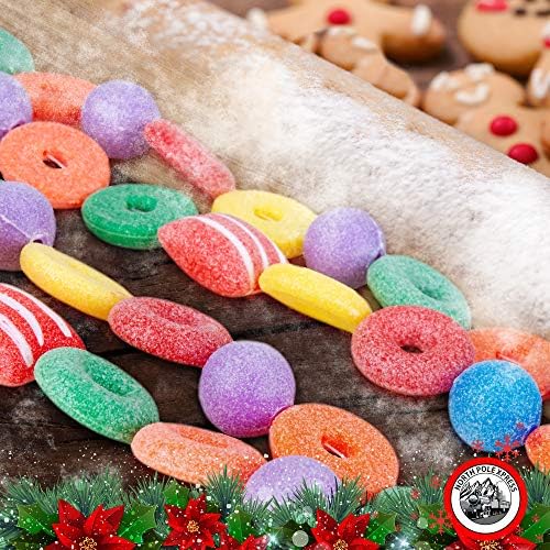 9-Подножието Пластмасов Бонбони Спасителен Кръг Gumdrop Топка на Коледна Гирлянда | Брилянтна коледа Коледа Венец