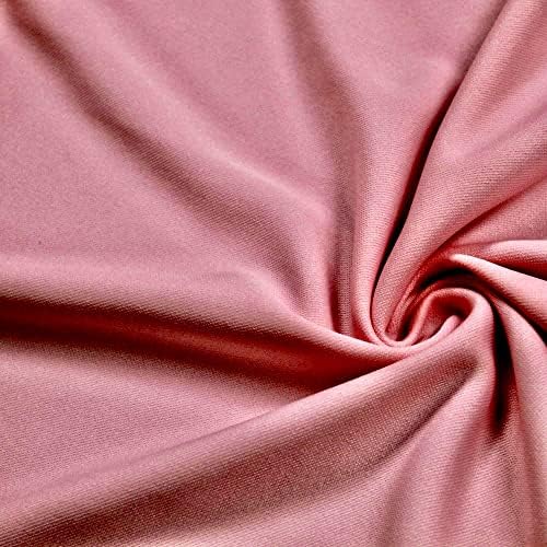 Нови тъкани Daily Evie Dusty Pink От полиестер с двойно плетиво за гмуркане by The Yard - 10021, Образец /Мостра
