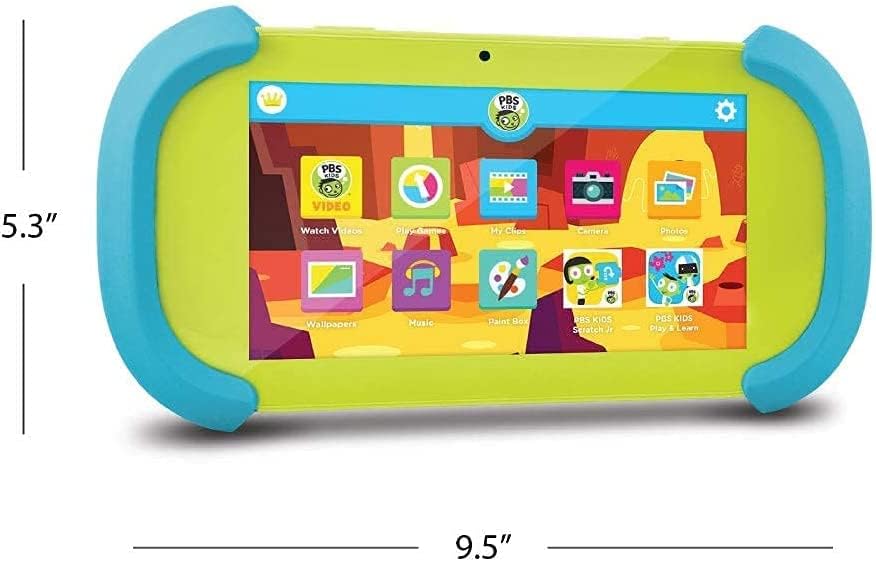Ematic PBS Kids PBKRWM5410 Дора Pad 7-Инчов Детски таблет с висока разделителна способност с Bluetooth и предна