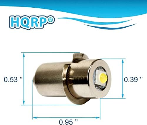 Усъвършенствана led лампа HQRP от 2 комплекти, съвместима с фенерче Ryobi Ridgid 7811502/Lowe Kobalt 18, 180 Lm,