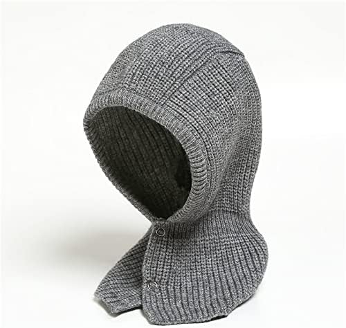 NarcNton маска за лице Шапка Открит Унисекс Шал Вязаный Кръгъл Отвор Шал Дамски Топла Зимна шапка (Цвят: 10)