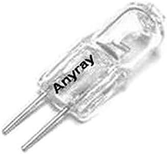 Anyray A1743Y (5)-съдържание на Пакета JC 20 W G5.3 12 20 W Bi Пин T3 12-Вольтовая Халогенна лампа Прозрачен 20