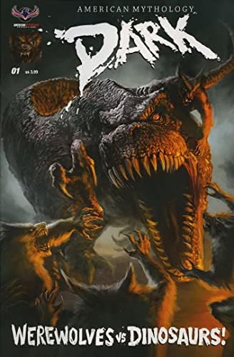 Тъмната американската митология: върколаци срещу Динозаврите # 1 VF; Комикс на американската митология
