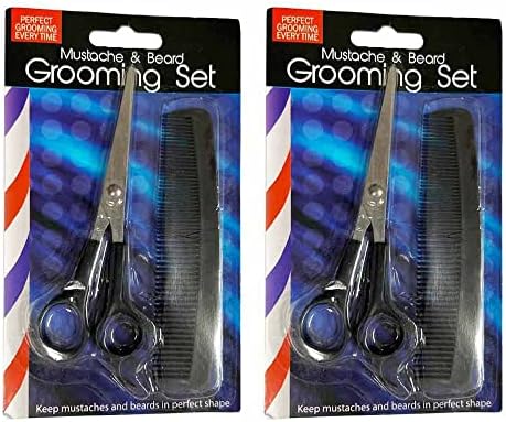 Комплект ножици за подстригване от 4 теми, фризьорски ножици, професионални салонные ножица, гребен