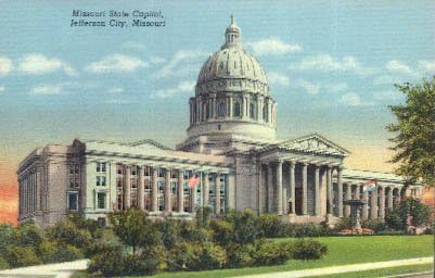 Пощенска картичка от Джеферсън Сити, Мисури