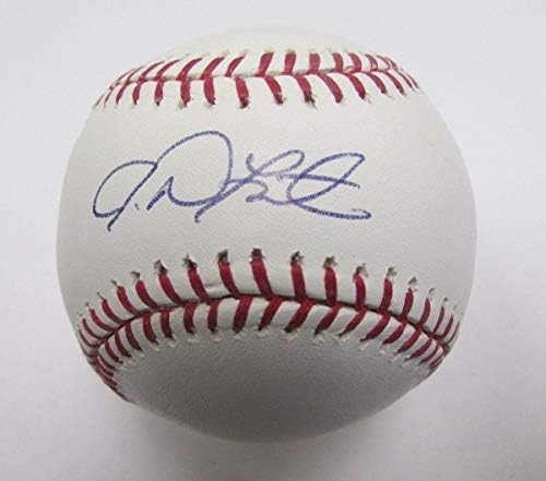 Джъстин Дефратис Подписа / С Автограф на OML Baseball 139849 - Бейзболни топки с Автографи