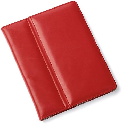 Италианската Кожено яке за iPad на предния панел, Червена