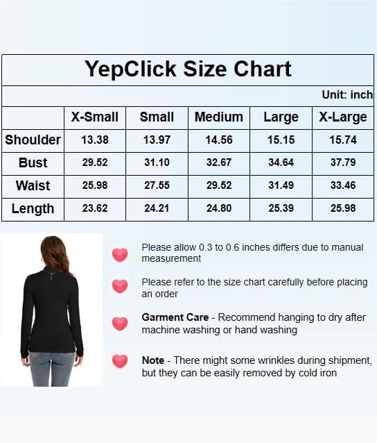 YepClick/ Дамски Блузи с имитация на Turtlenecks с дълги ръкави и висока воротом, Основни Стрейчевые Монтиране на