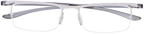 Eyekepper 3 Чифта Очила За Четене в Полукръгла Ръбове, Уникален Дизайн, Очила за Четене в Рамките за Мъже и Жени,