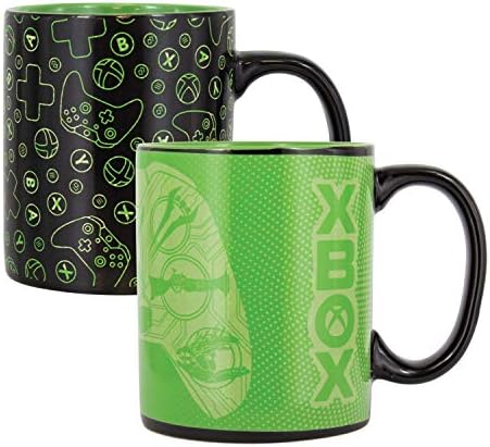 Термокружка Paladone Xbox, който е Чувствителен Към Цвят и Дизайн Напитки, Топли Магическа Кофейно-Чаена Чаша, Като