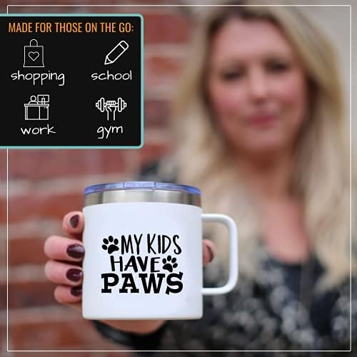 Подаръци любители на кучета - Чаша My Kids Have Paws - Подаръци за родителите кучета, Подаръци за собствениците