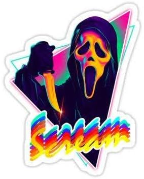 Стикер Scream Светия Reaper от 2 теми, 4 инча - Страшни Стикери за Лаптоп, прозорец, Бронята на колата на Хелоуин