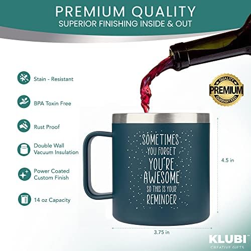 Подаръци KLUBI за мъже и жени-Кафеена чаша /чаша от неръждаема стомана– Идея за подарък Понякога ще отбележим, че