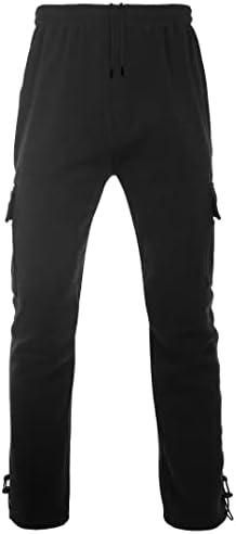 Мъжки флисовые спортни панталони-карго Bellnorth с Множество джобове, Свободни Ежедневни M-5XL, Високи и с Голям